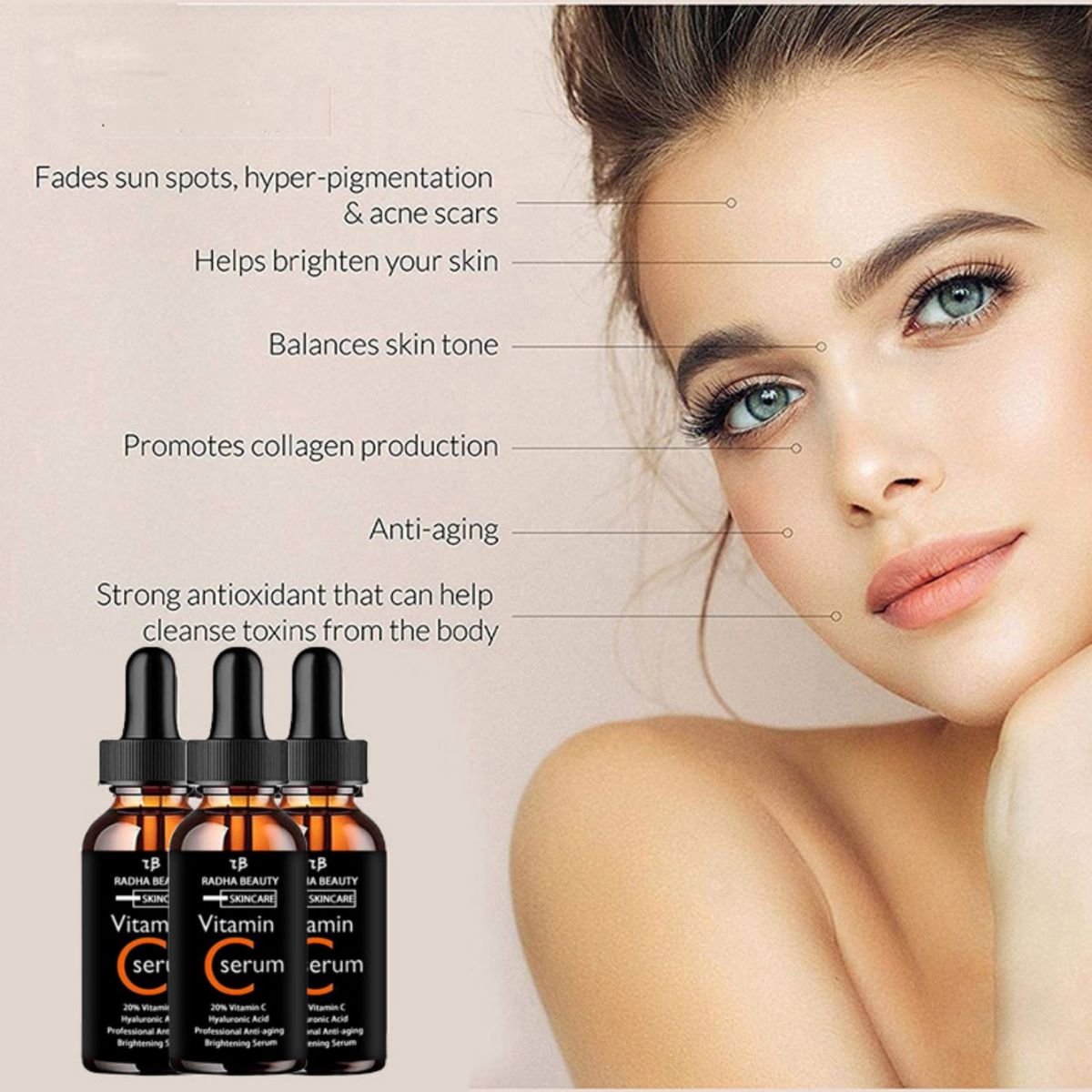 Vitamin C serum Face Serum Lon - Growth Factor Serum review and price