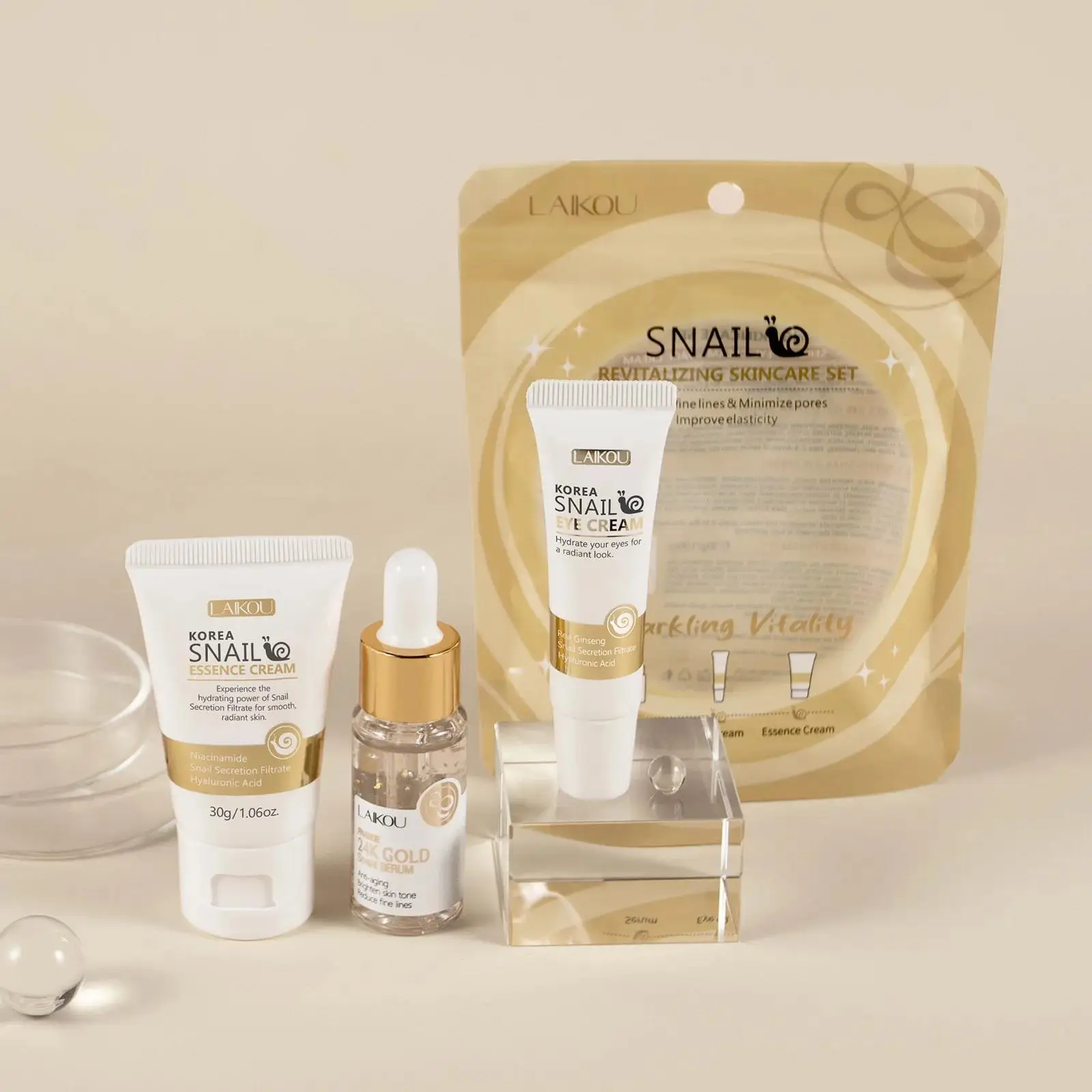 24K Gold Snail Repair Serum Ey - Luxury Skincare For Women review and price