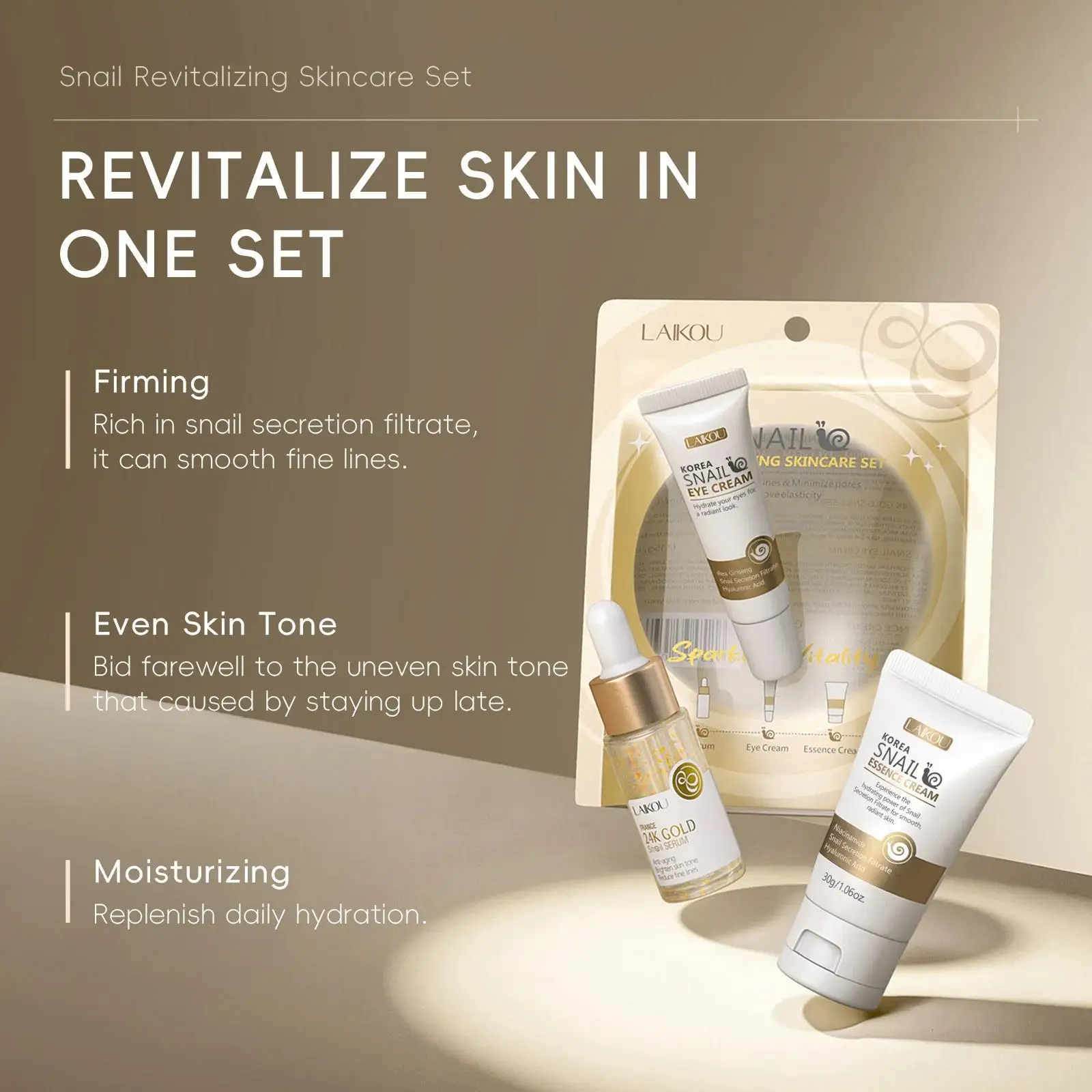24K Gold Snail Repair Serum Ey - Luxury Skincare For Women review and price